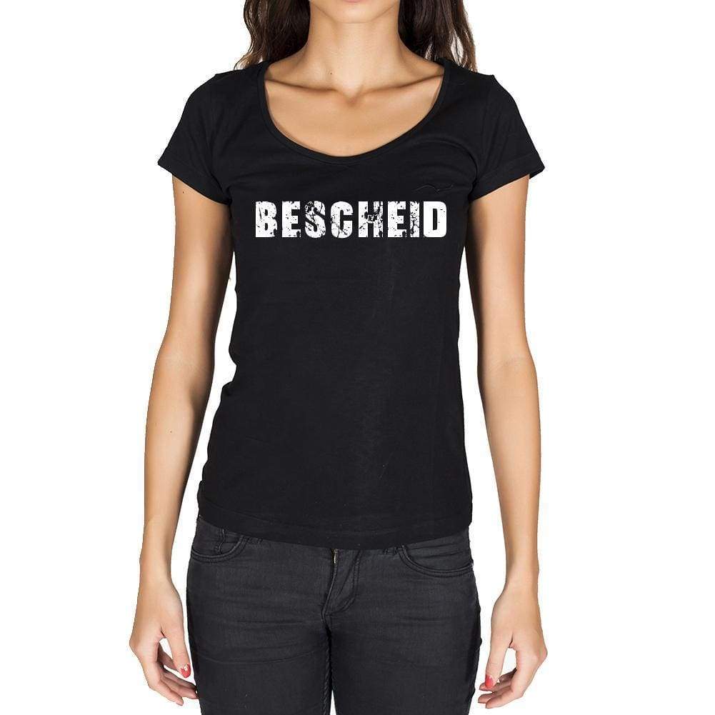 Bescheid German Cities Black Womens Short Sleeve Round Neck T-Shirt 00002 - Casual