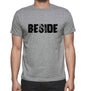 Beside Grey Mens Short Sleeve Round Neck T-Shirt 00018 - Grey / S - Casual