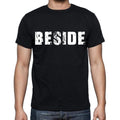 beside Men's Short Sleeve Round Neck T-shirt , Black T-shirt EN