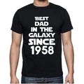 Best Dad, 1958 Best Dad Men's T shirt Black Birthday Gift 00112