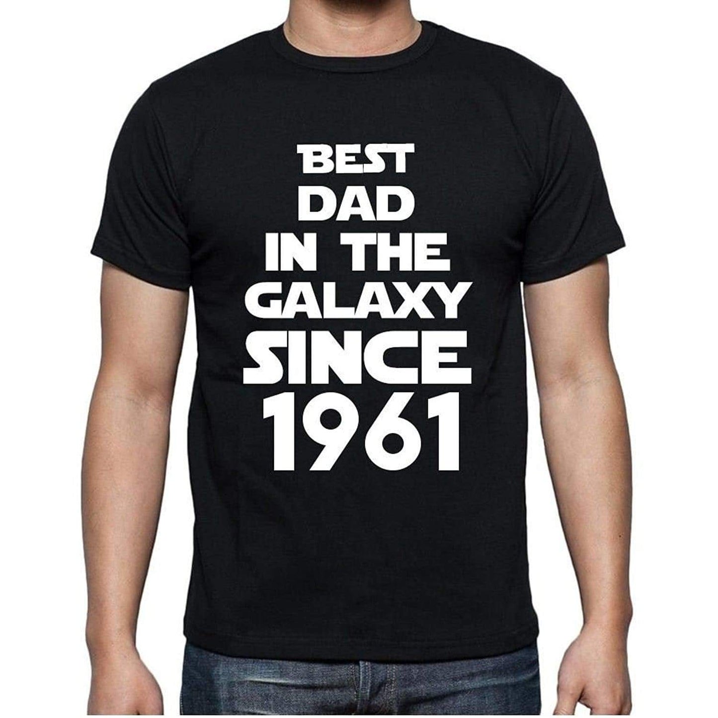 Best Dad 1961 Best Dad Mens T Shirt Black Birthday Gift 00112 - Black / Xs - Casual