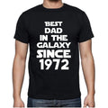 Best Dad, 1972 Best Dad Men's T shirt Black Birthday Gift 00112