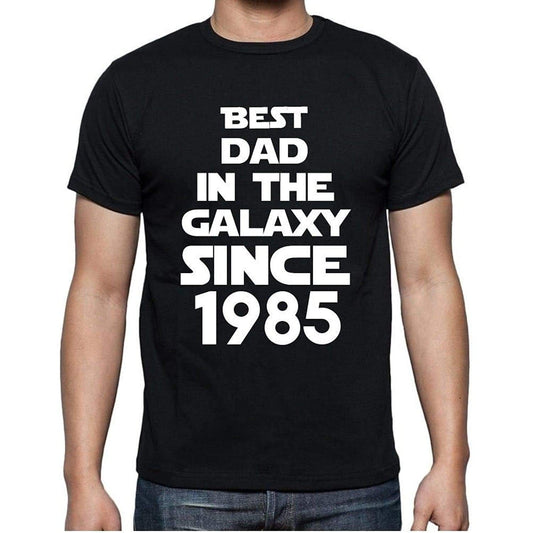 Best Dad 1985 Best Dad Mens T Shirt Black Birthday Gift 00112 - Black / Xs - Casual
