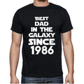 Best Dad, 1986 Best Dad Men's T shirt Black Birthday Gift 00112