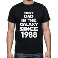Best Dad, 1988 Best Dad Men's T shirt Black Birthday Gift 00112