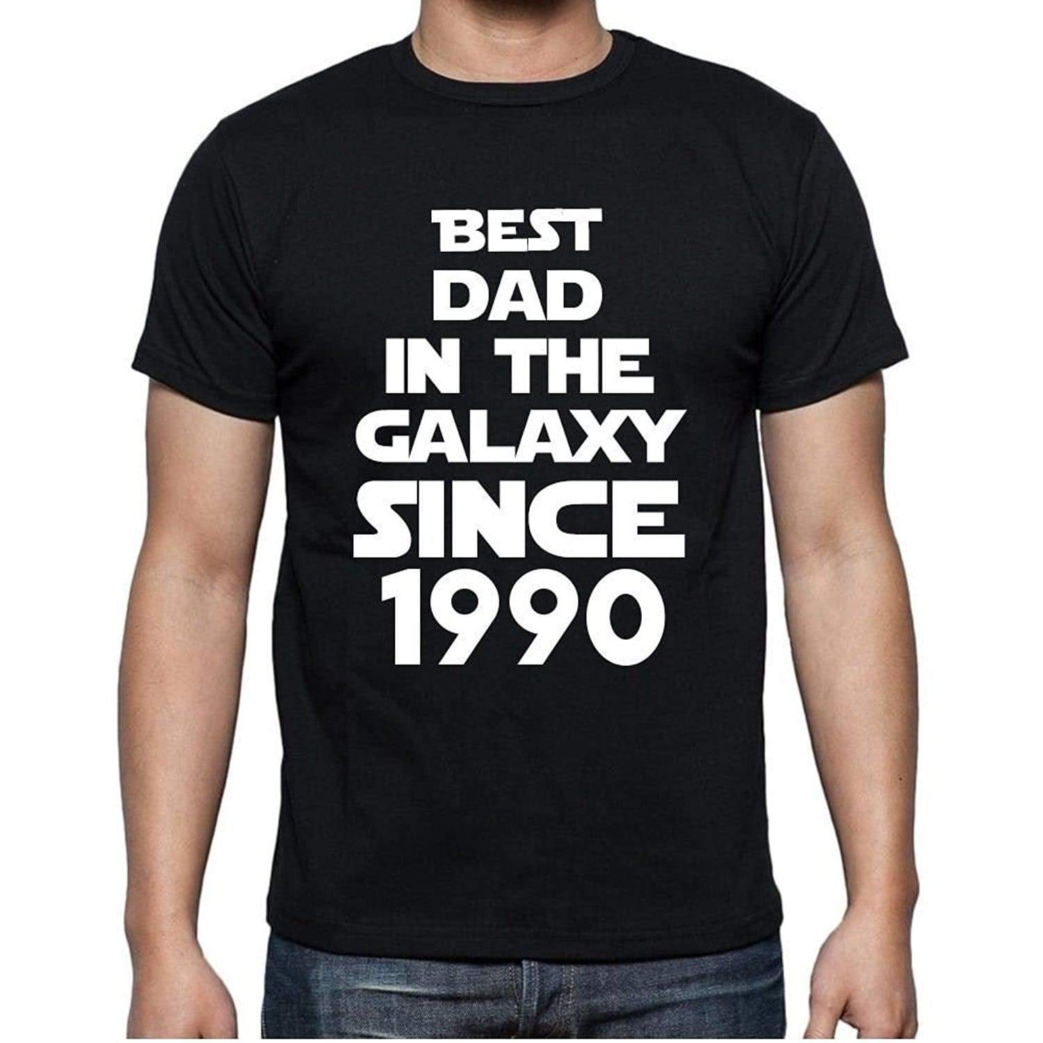 Best Dad 1990 Best Dad Mens T Shirt Black Birthday Gift 00112 - Black / Xs - Casual