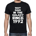 Best Dad, 1992 Best Dad Men's T shirt Black Birthday Gift 00112
