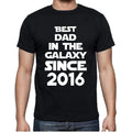 Best Dad, 2016 Best Dad Men's T shirt Black Birthday Gift 00112