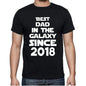 Best Dad 2018 Best Dad Mens T Shirt Black Birthday Gift 00112 - Black / Xs - Casual