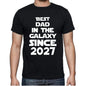 Best Dad 2027 Best Dad Mens T Shirt Black Birthday Gift 00112 - Black / Xs - Casual