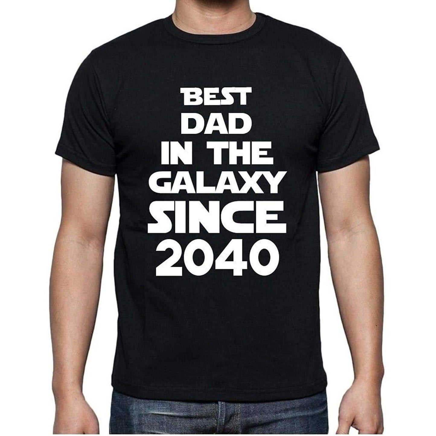 Best Dad 2040 Best Dad Mens T Shirt Black Birthday Gift 00112 - Black / Xs - Casual