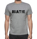 BHATYE, Grey, Men's Short Sleeve Round Neck T-shirt 00018