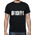 bidri Men's Short Sleeve Round Neck T-shirt , 5 letters Black , word 00006