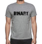 Binary Grey Mens Short Sleeve Round Neck T-Shirt 00018 - Grey / S - Casual