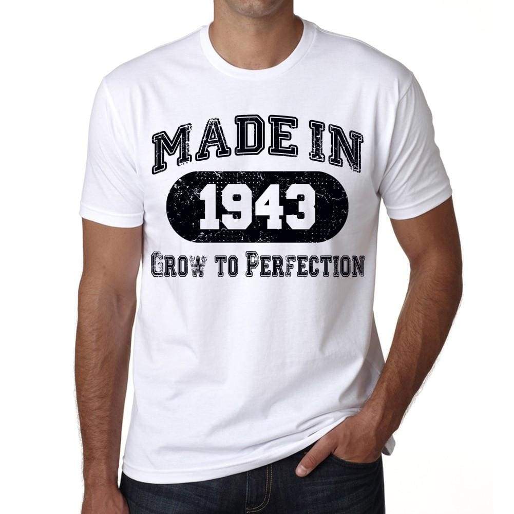 Birthday Gift Made 1943 T-Shirt Gift T Shirt Mens Tee - S / White - T-Shirt