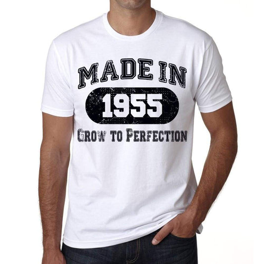Birthday Gift Made 1955 T-Shirt Gift T Shirt Mens Tee - S / White - T-Shirt