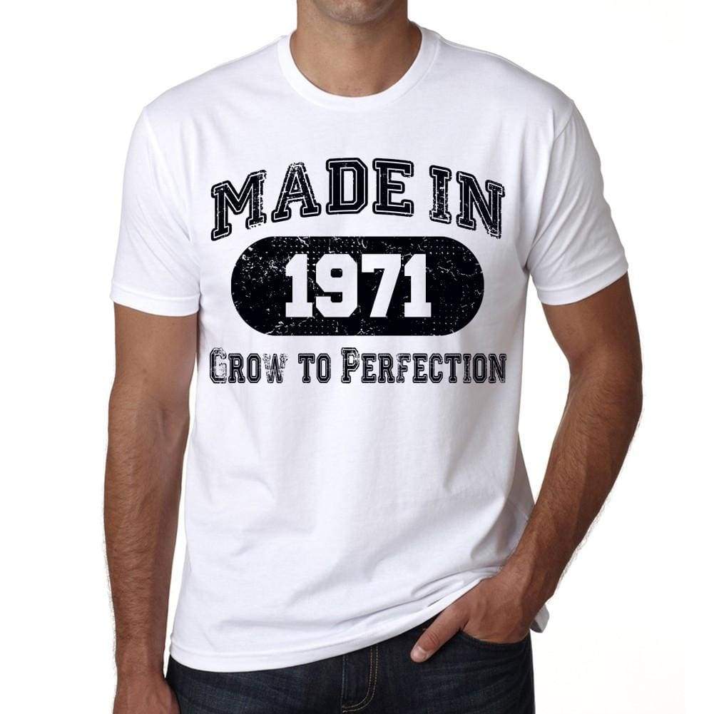 Birthday Gift Made 1971 T-Shirt Gift T Shirt Mens Tee - S / White - T-Shirt