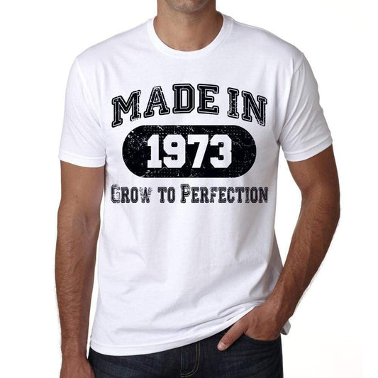 Birthday Gift Made 1973 T-Shirt Gift T Shirt Mens Tee - S / White - T-Shirt