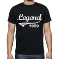 Birthday gifts for him, 1959 t shirts men, vintage, black, t-shirt, rounded neck mens t-shirt