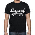 Birthday gifts for him, 1977 t shirts men, vintage, black, t-shirt, rounded neck mens t-shirt
