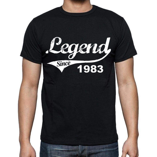 Birthday Gifts For Him 1983 T Shirts Men Vintage Black T-Shirt Rounded Neck Mens T-Shirt - T-Shirt