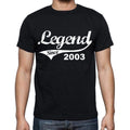 Birthday gifts for him, 2003 t shirts men, vintage, black, t-shirt, rounded neck mens t-shirt