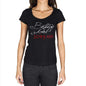 Birthday Girl 2049 Black Womens Short Sleeve Round Neck T-Shirt 00099 - Black / Xs - Casual