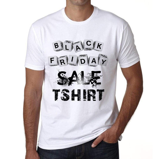 Black friday Tshirt, <span>Men's</span> tee, White, 100% Cotton 00164 - ULTRABASIC