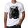 Black Nebelung Cat Portrait Tshirt Mens Tee White 100% Cotton 00186