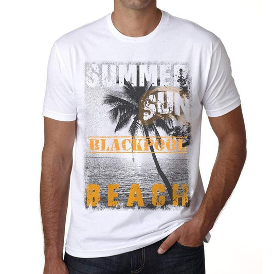 Blackpool Mens Short Sleeve Round Neck T-Shirt - Casual