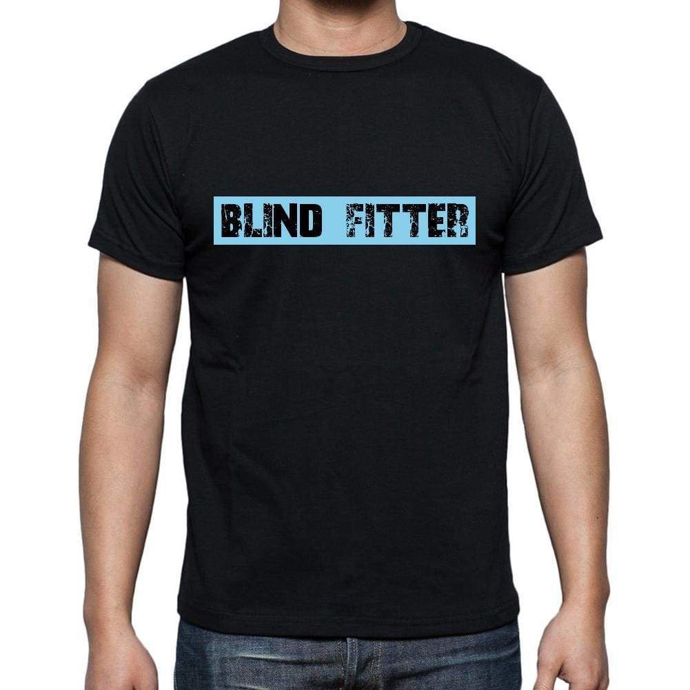 Blind Fitter T Shirt Mens T-Shirt Occupation S Size Black Cotton - T-Shirt