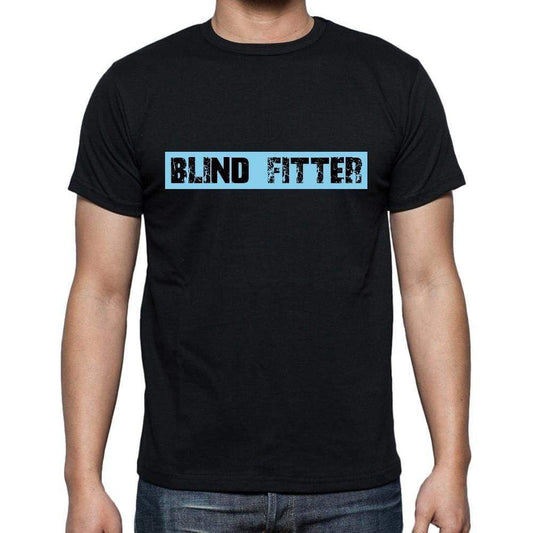 Blind Fitter T Shirt Mens T-Shirt Occupation S Size Black Cotton - T-Shirt