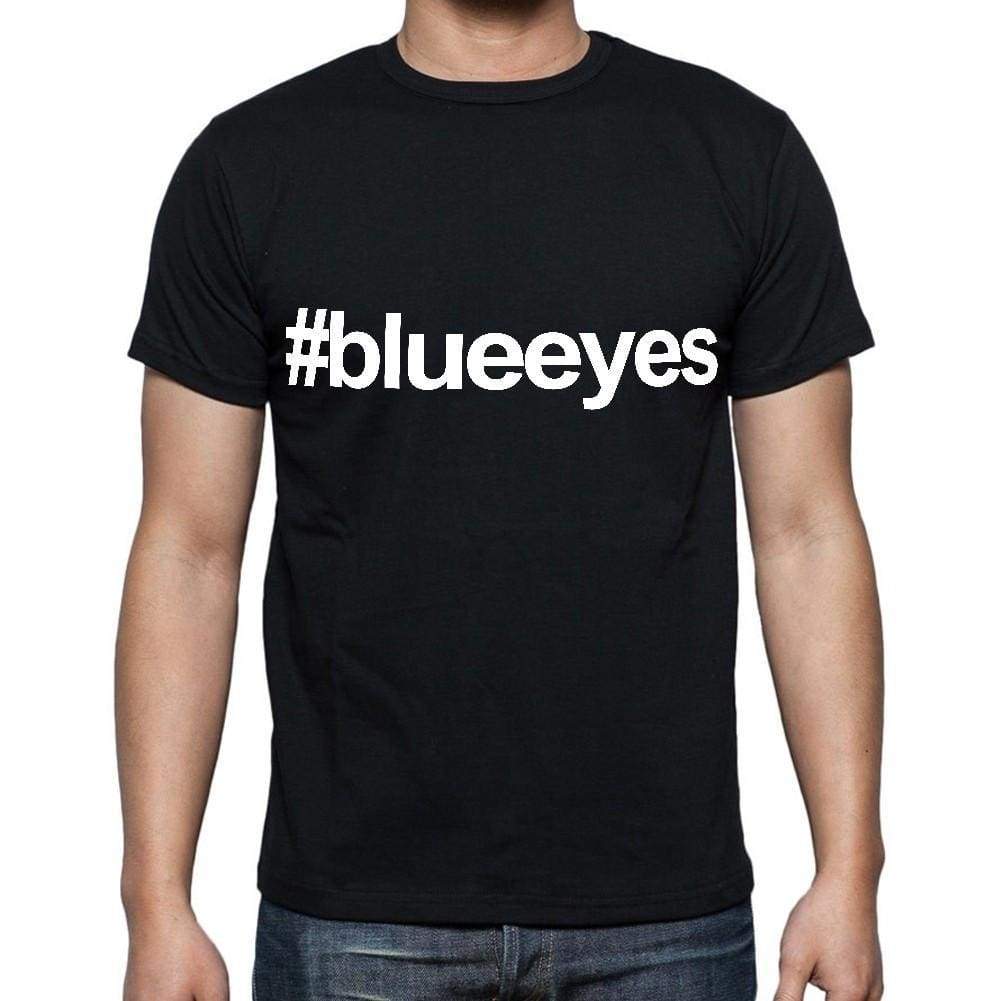 Blueeyes White Letters Mens Short Sleeve Round Neck T-Shirt 00007