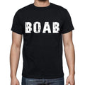 boab Men's Short Sleeve Round Neck T-shirt , 4 letters Black