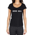 bocce ball, T-Shirt for women, t shirt gift, black