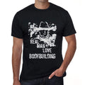 Bodybuilding, Real Men Love Bodybuilding Men's T shirt Black Birthday Gift 00538