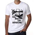 Bodybuilding, Real Men Love Bodybuilding Men's T shirt White Birthday Gift 00539