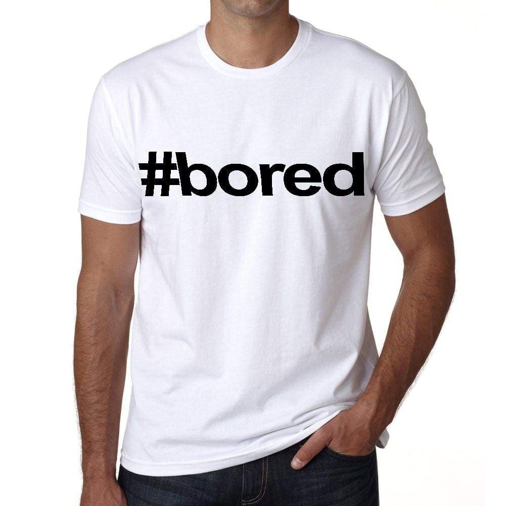 Bored Hashtag Mens Short Sleeve Round Neck T-Shirt 00076