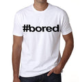 bored Hashtag Men's Short Sleeve Round Neck T-shirt 00076