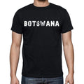 botswana Men's T-Shirt Short Sleeve Round Neck Black t shirt for men