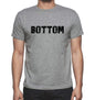 Bottom Grey Mens Short Sleeve Round Neck T-Shirt 00018 - Grey / S - Casual