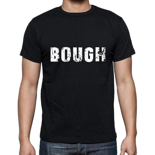Bough Mens Short Sleeve Round Neck T-Shirt 5 Letters Black Word 00006 - Casual