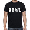 bowl , white letters, Men's Short Sleeve Round Neck T-shirt 00007