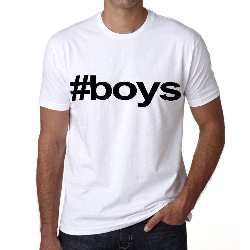 Boys Hashtag Mens Short Sleeve Round Neck T-Shirt 00076