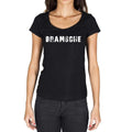bramsche, German Cities Black, Women's Short Sleeve Round Neck T-shirt 00002