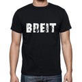 Breit, Herren-Kurzarm-Rundhals-T-Shirt