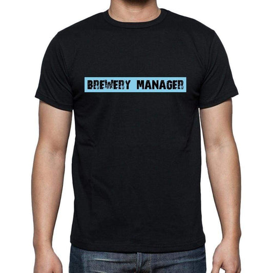 Brewery Manager T Shirt Mens T-Shirt Occupation S Size Black Cotton - T-Shirt