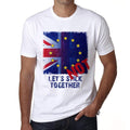 BREXIT Let's Not Stick Together T-shirt, Men's White tee, 100% Cotton 00230