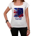 BREXIT Let's Not Stick Together Tshirt, Women's Short Sleeve Scoop Neck Tee 00231