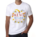 BREXIT Musical T-shirt, Men's White tee, 100% Cotton 00230